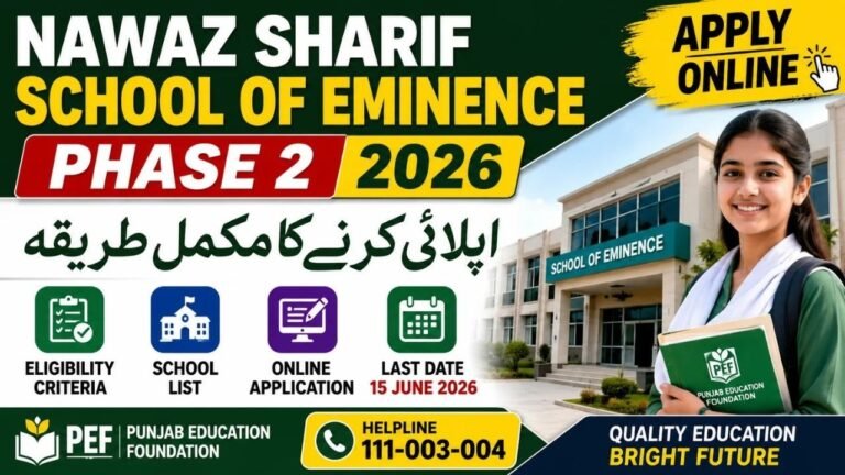 Nawaz Sharif Schools of Eminence (NSSE) Phase 2 2026 Complete Guide